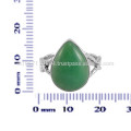 Natural Chrysoprase Gemstone With 925 Sterling Silver Handmade Solitaire Ring Jewelry